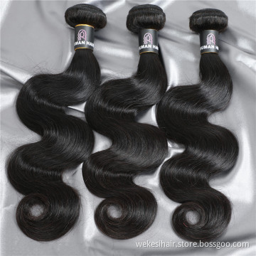Cuticle Aligned Hair Weave Virgin Brazilian Human Hair Body Wave Texture Natural Black Hair Bundles